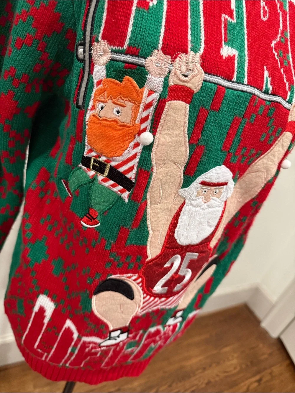 Celebrate Together 'Merry Liftmas' Crewneck Sweater Size Small